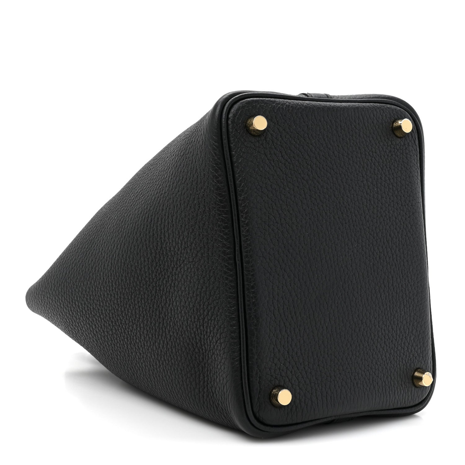 Hermes Taurillon Clemence Matte Alligator Picotin Lock Touch 18 PM Black 4 of 11