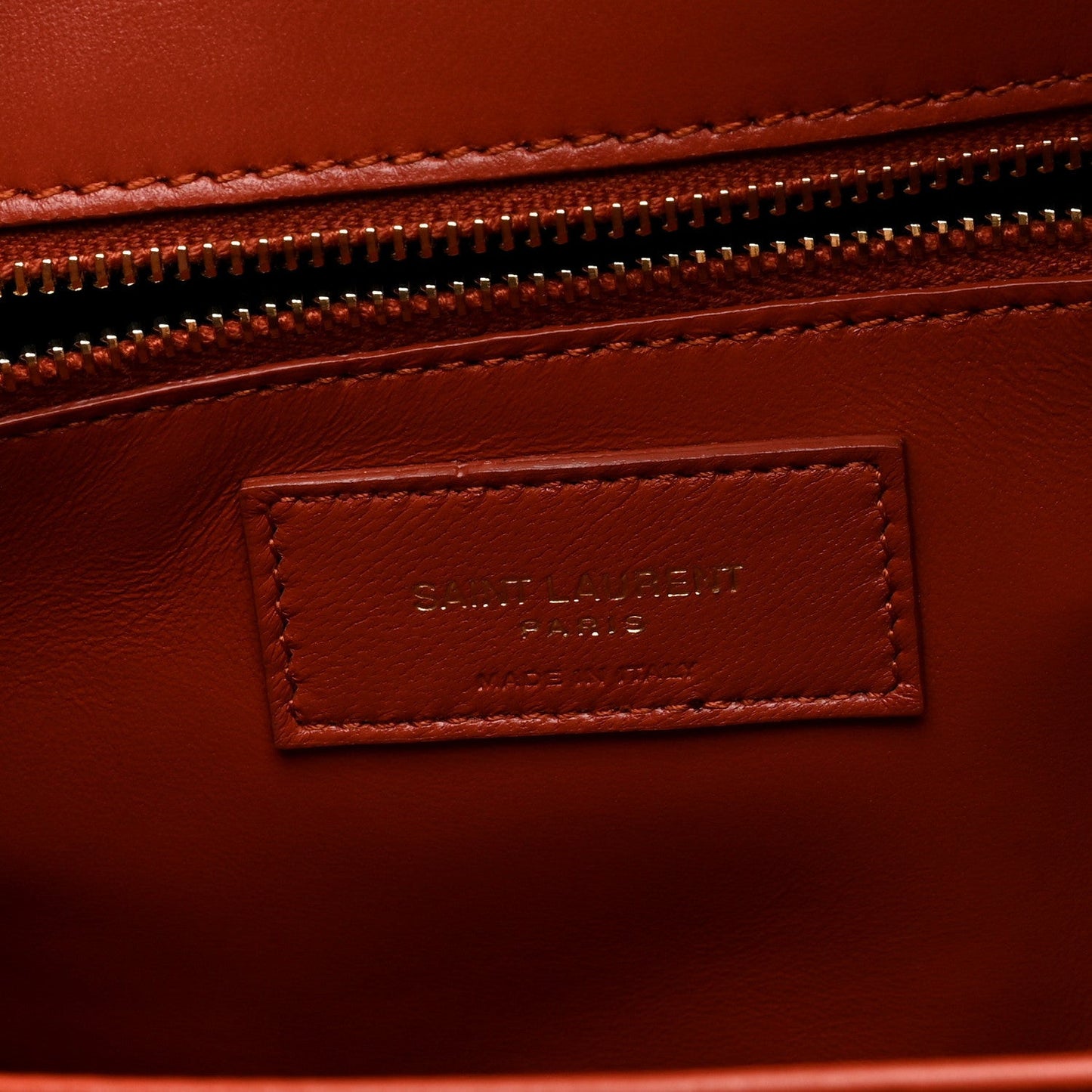 Smooth Calfskin Le Maillon Satchel Orange