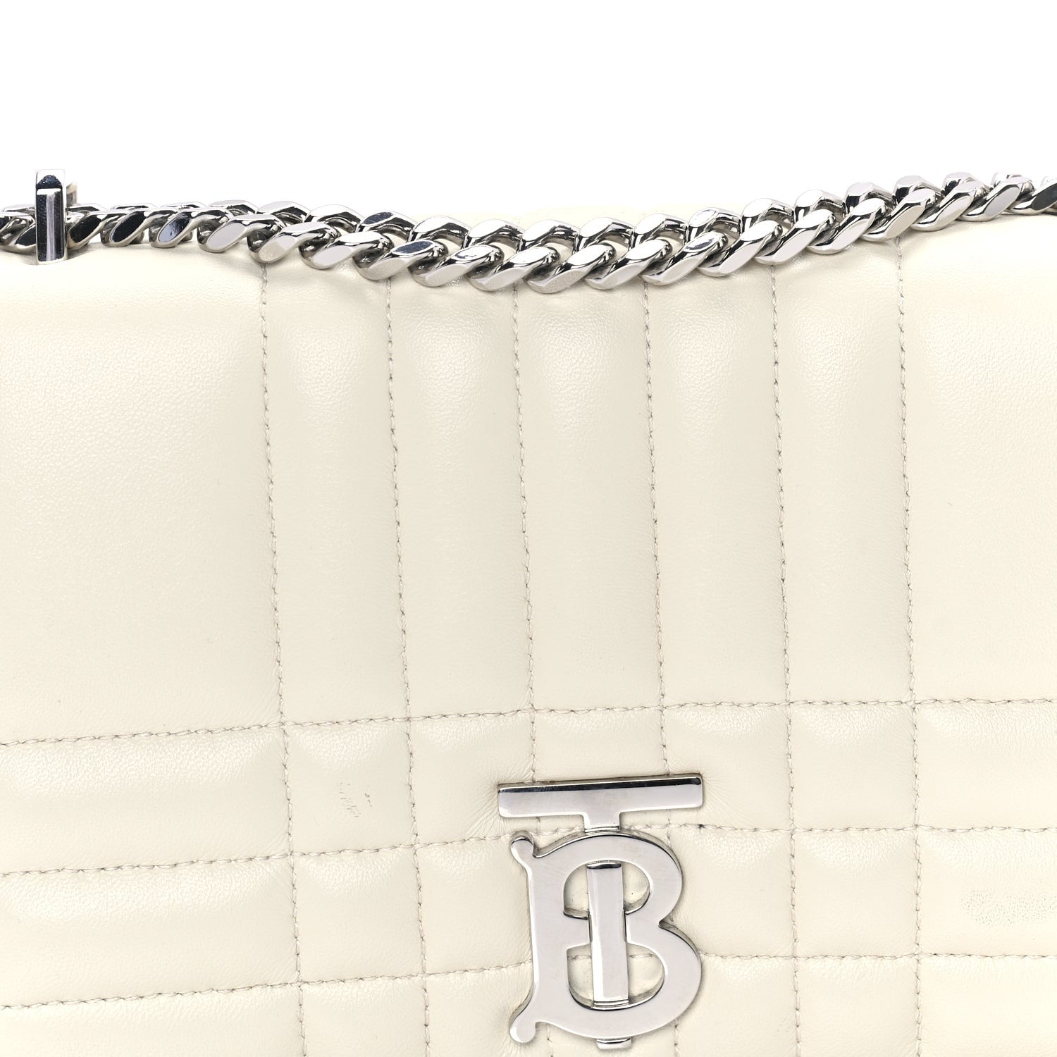 Burberry Lambskin Quilted Small Lola Bag Pale Vanilla 6 of 7