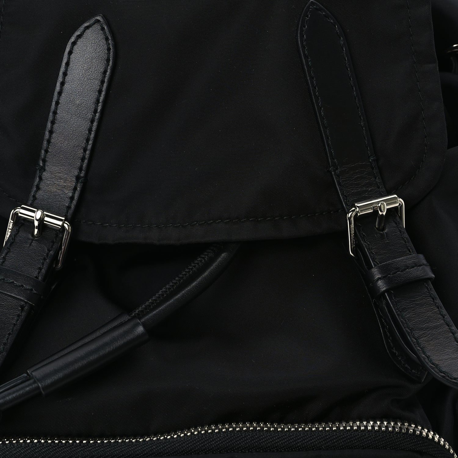 Burberry Nylon Logo Print Medium Rucksack Backpack Black 6 of 8