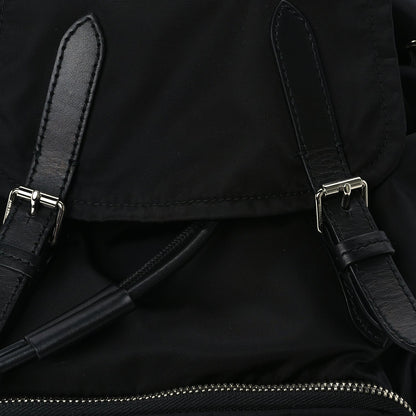 Burberry Nylon Logo Print Medium Rucksack Backpack Black 6 of 8
