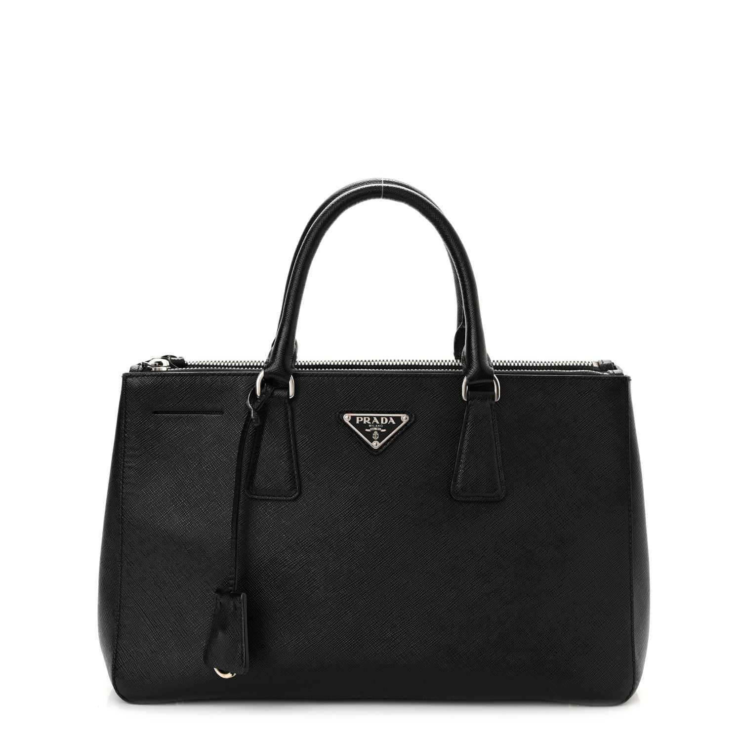 Prada Saffiano Small Galleria Double Zip Tote Black 1 of 16