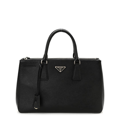 Prada Saffiano Small Galleria Double Zip Tote Black 1 of 16