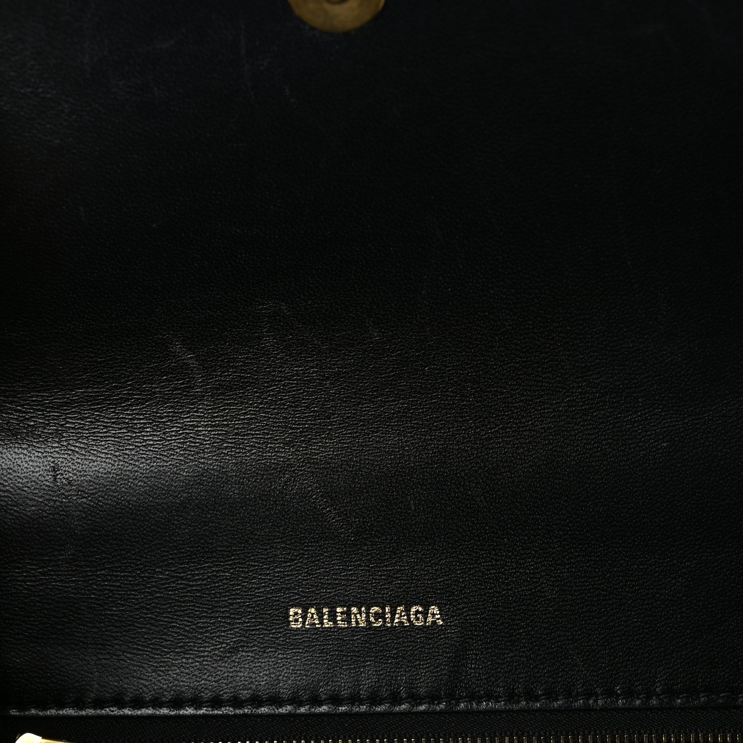 Balenciaga Shiny Box Calfskin Small Hourglass Top Handle Bag  Black 5 of 8