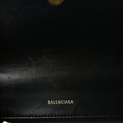 Balenciaga Shiny Box Calfskin Small Hourglass Top Handle Bag  Black 5 of 8