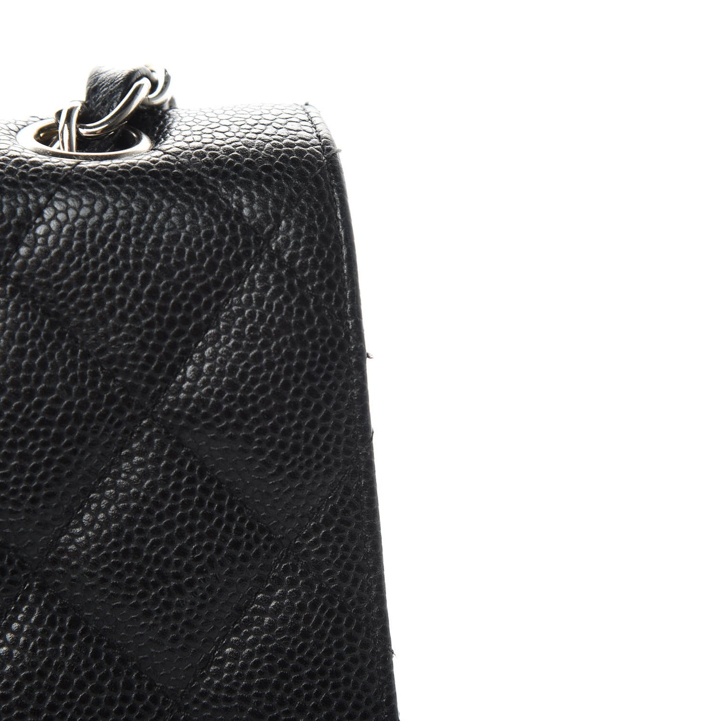 Caviar Quilted Jumbo Single Flap Black