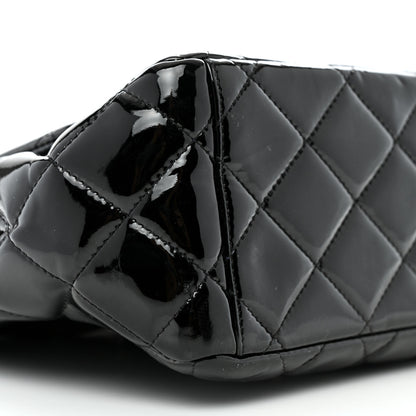 Chanel Patent Quilted Maxi Single Flap Black 9 of 12