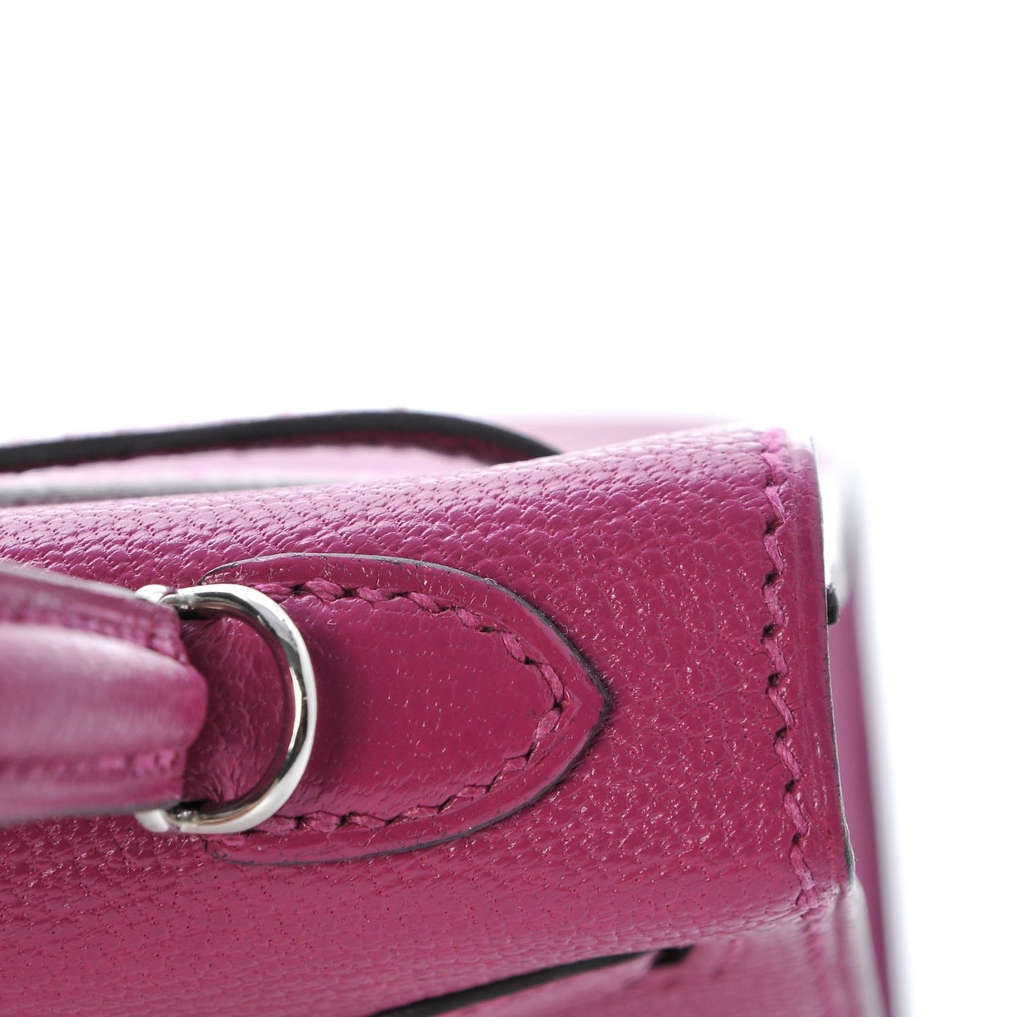 Chevre Mysore Mini Kelly Sellier 20 Rose Pourpre