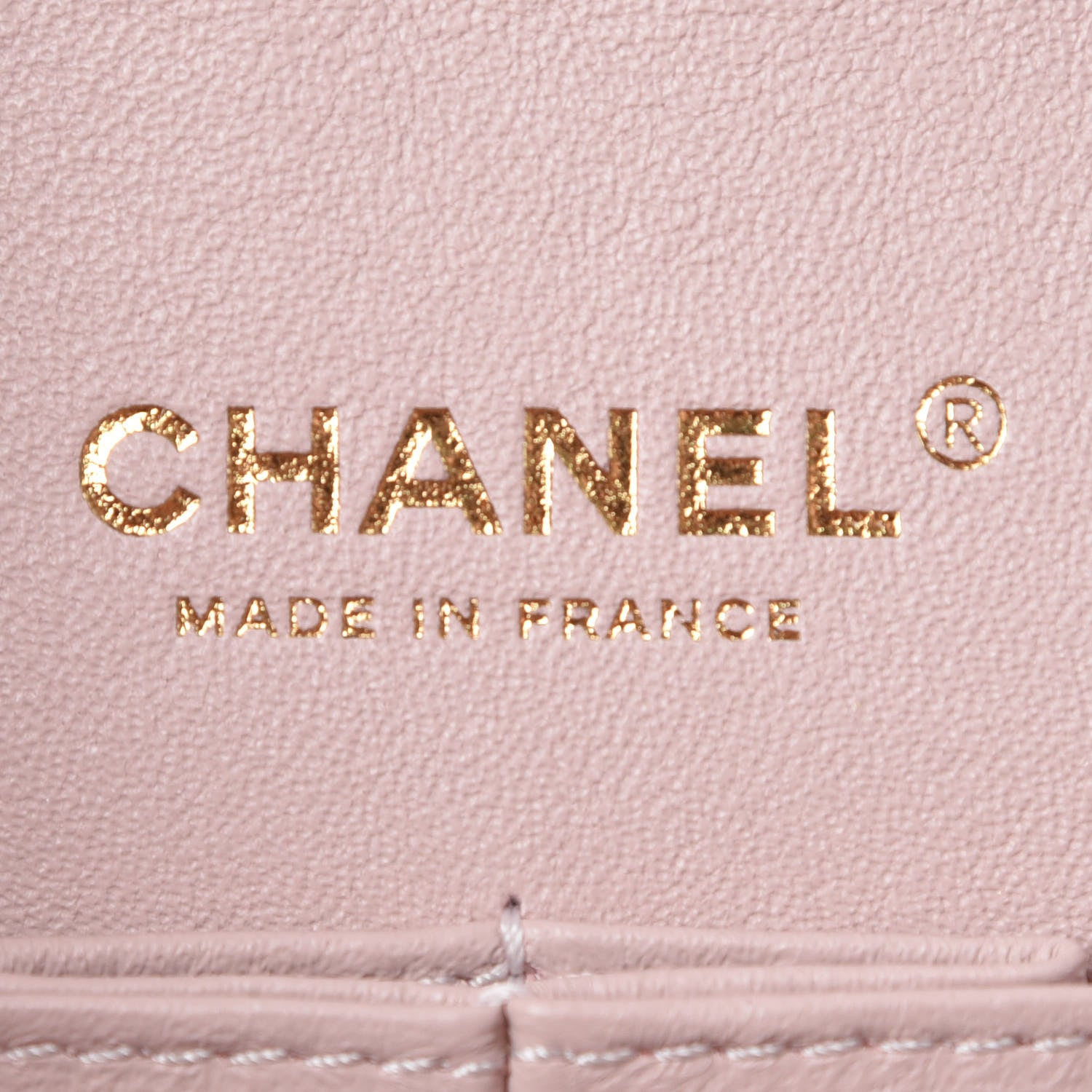 Chanel Caviar Chevron Quilted Medium Double Flap Light Pink 8 of 10