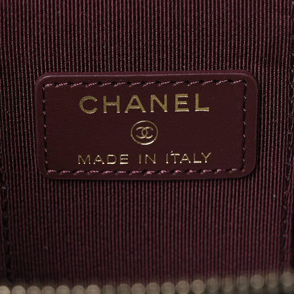 Chanel Caviar Quilted Mini Vanity Case With Chain Black 6 of 10