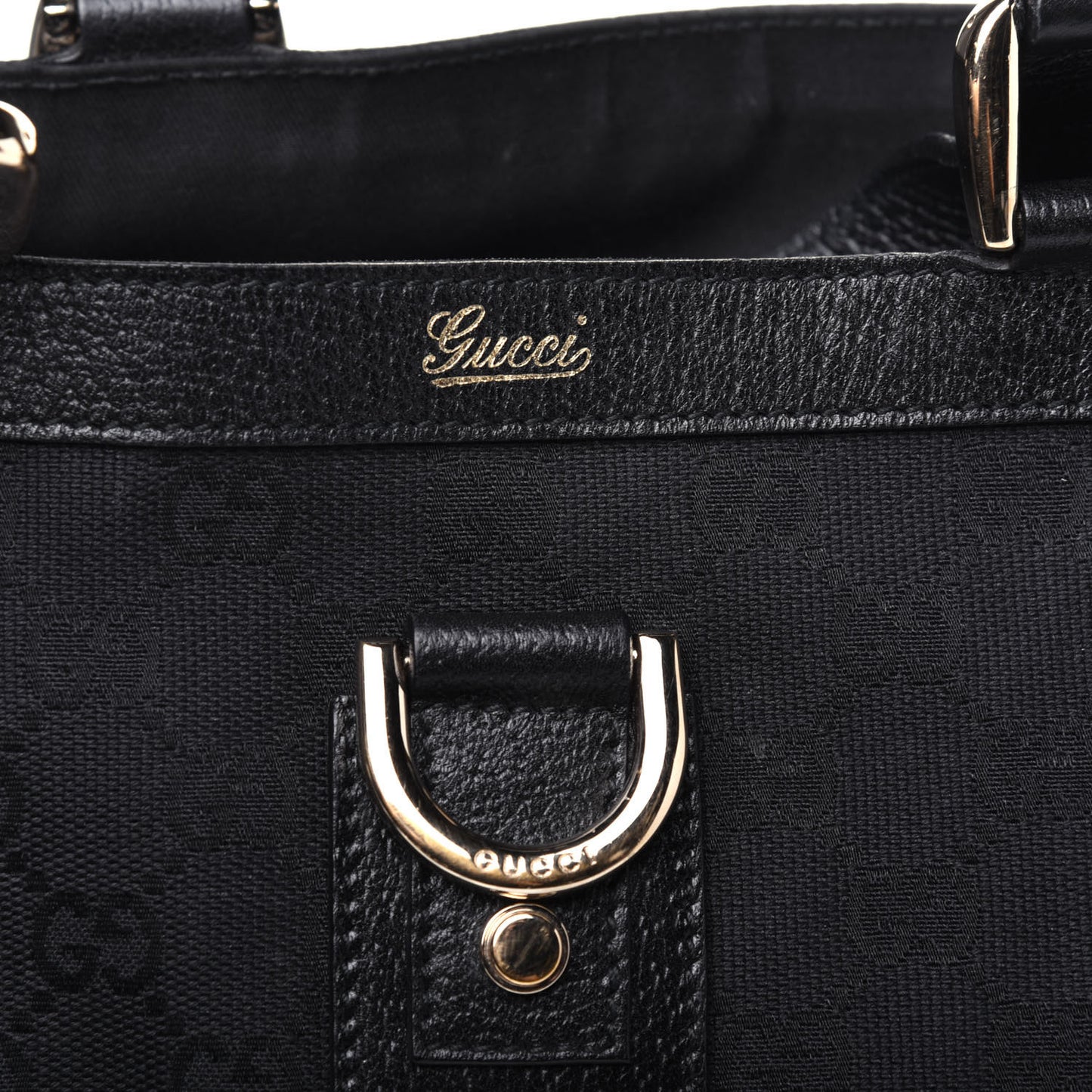 Monogram Small Abbey Tote Black