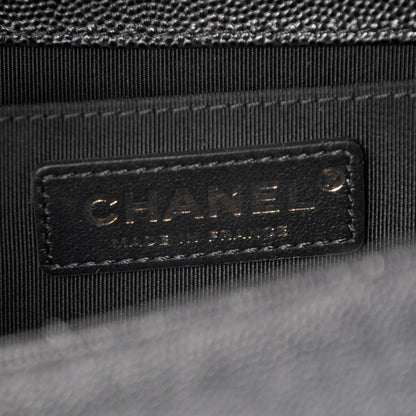 Chanel Caviar Quilted Medium Boy Flap Black 6 of 7