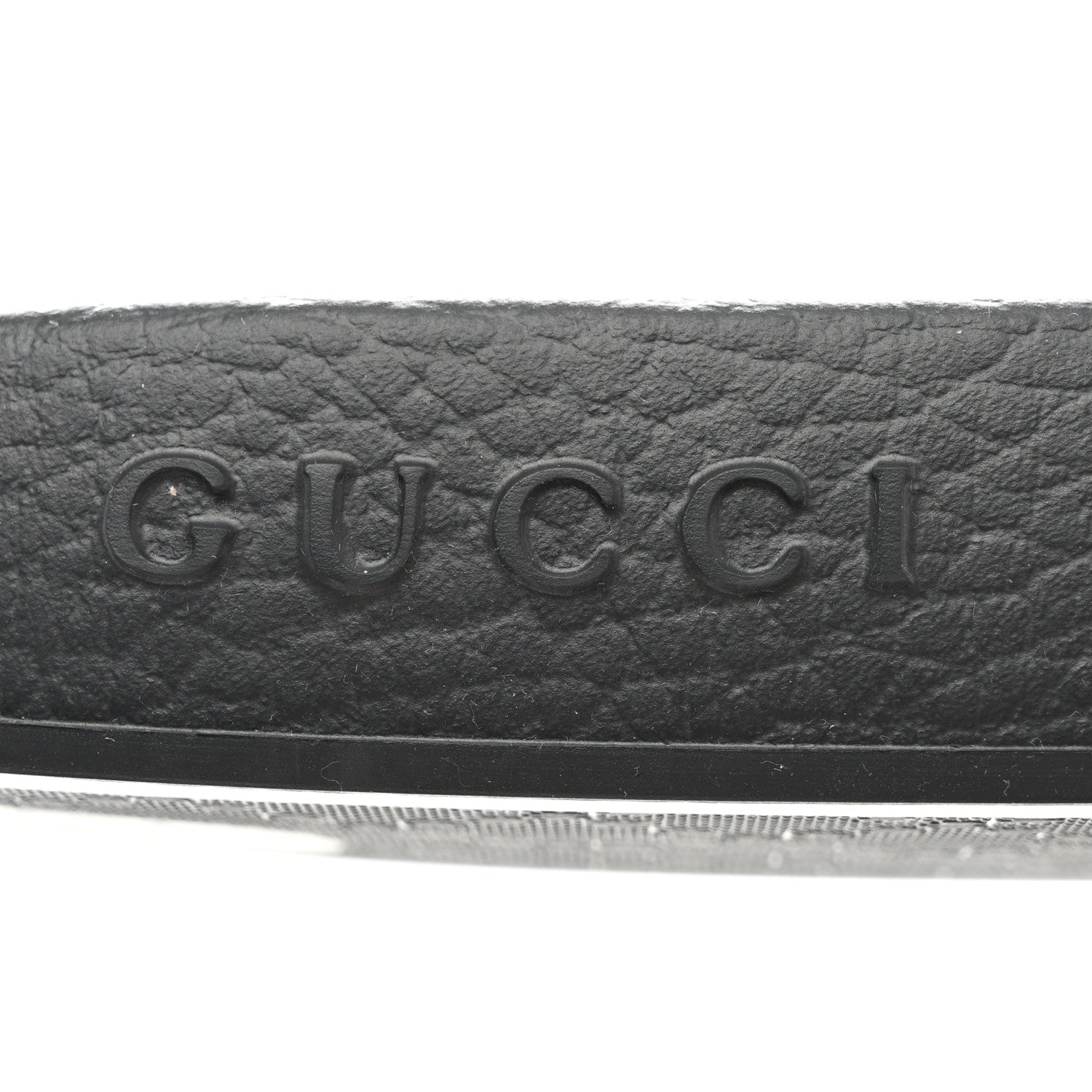 Gucci GG Supreme Monogram Mens Slide Sandals 12 Grey Black 8 of 9