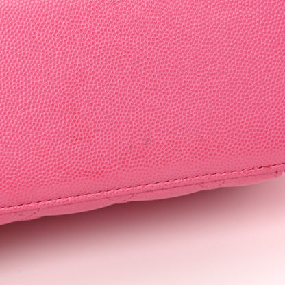 Chanel Caviar Quilted Small Vanity Case With Chain Pink 15 of 20