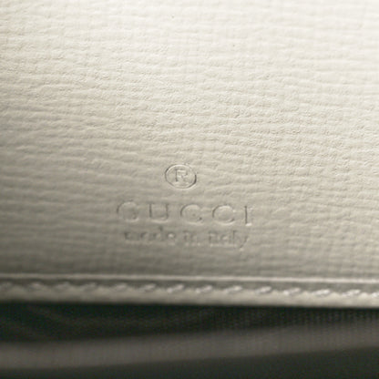 Gucci GG Supreme Monogram Azalea Calfskin Horsebit 1955 Zip Around Wallet Beige Ebony Mystic White 6 of 8