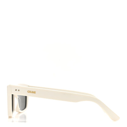 Celine Acetate Polarized Rectangular Sunglasses CL40060I White 3 of 7