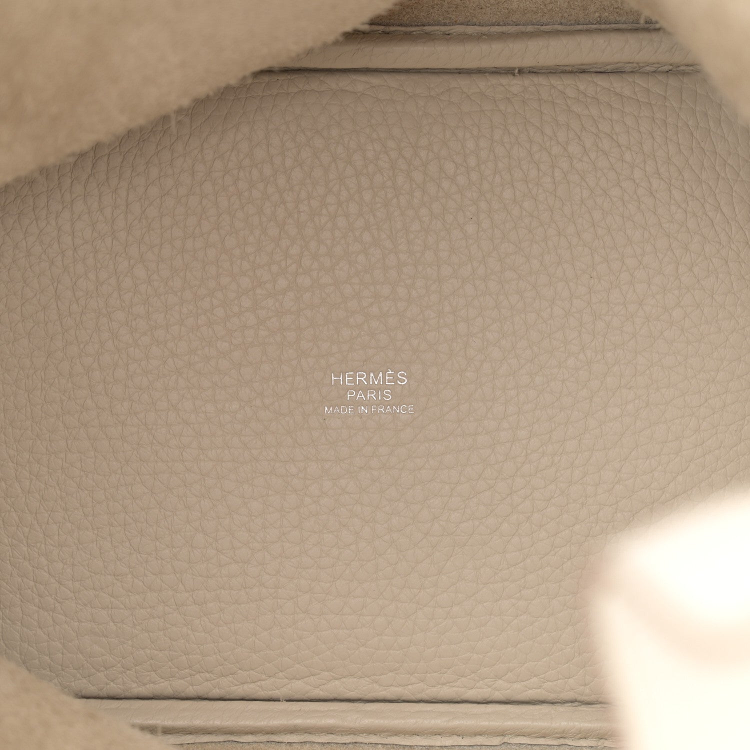 Hermes Taurillon Clemence Picotin Lock 18 PM Beton 5 of 12