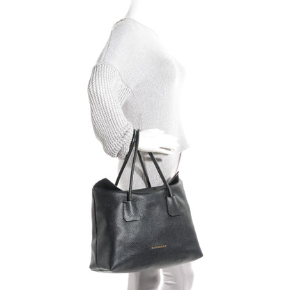 Burberry London Grainy Calfskin Medium Baynard Tote Black 6 of 13
