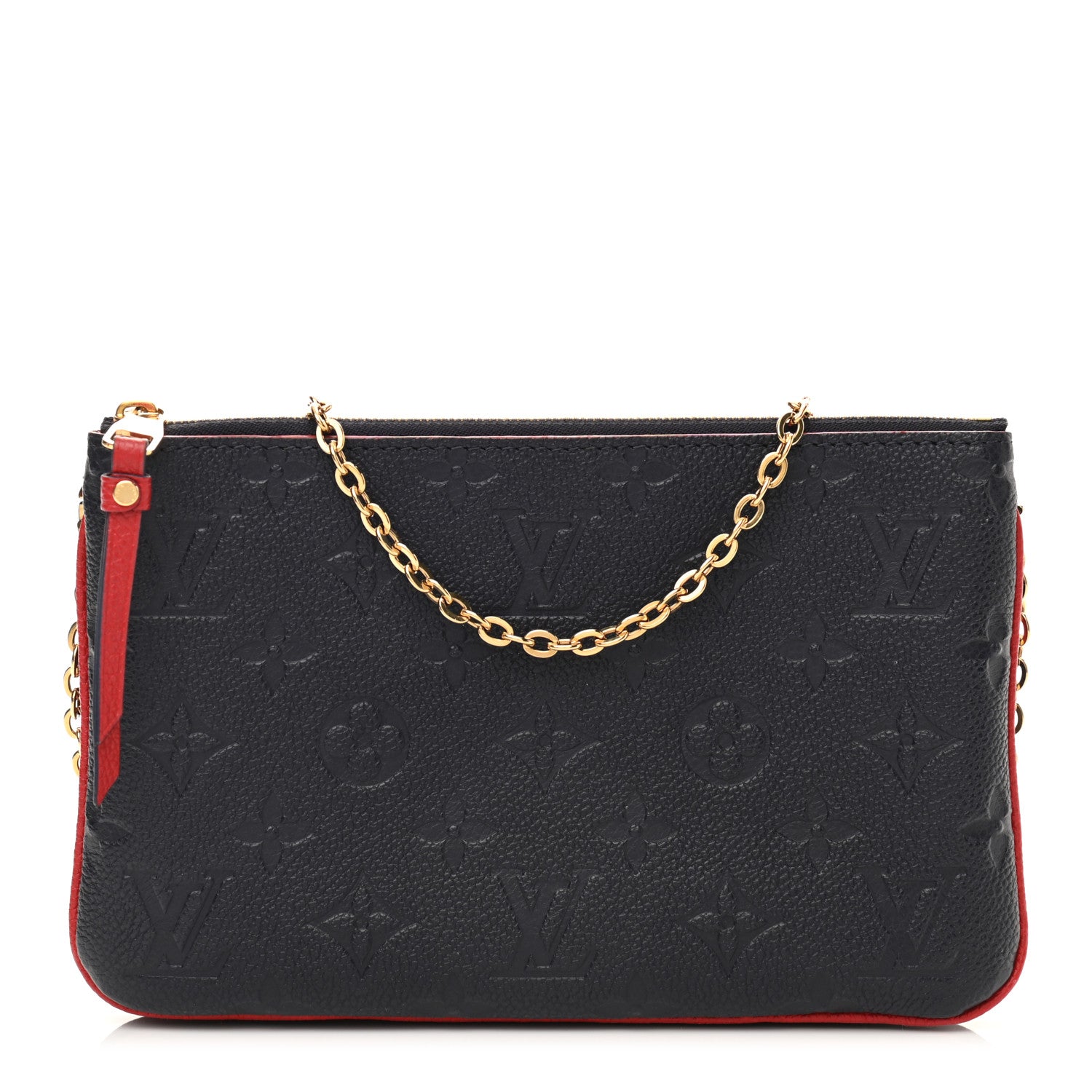 Louis Vuitton Empreinte Double Zip Pochette Marine Rouge 1 of 11