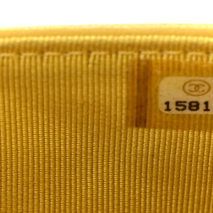 Chanel Lambskin Quilted Wallet on Chain WOC Yellow 10 of 11