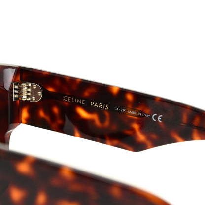 Celine Acetate Rectangular Sunglasses CL400921 Dark Havana 5 of 8