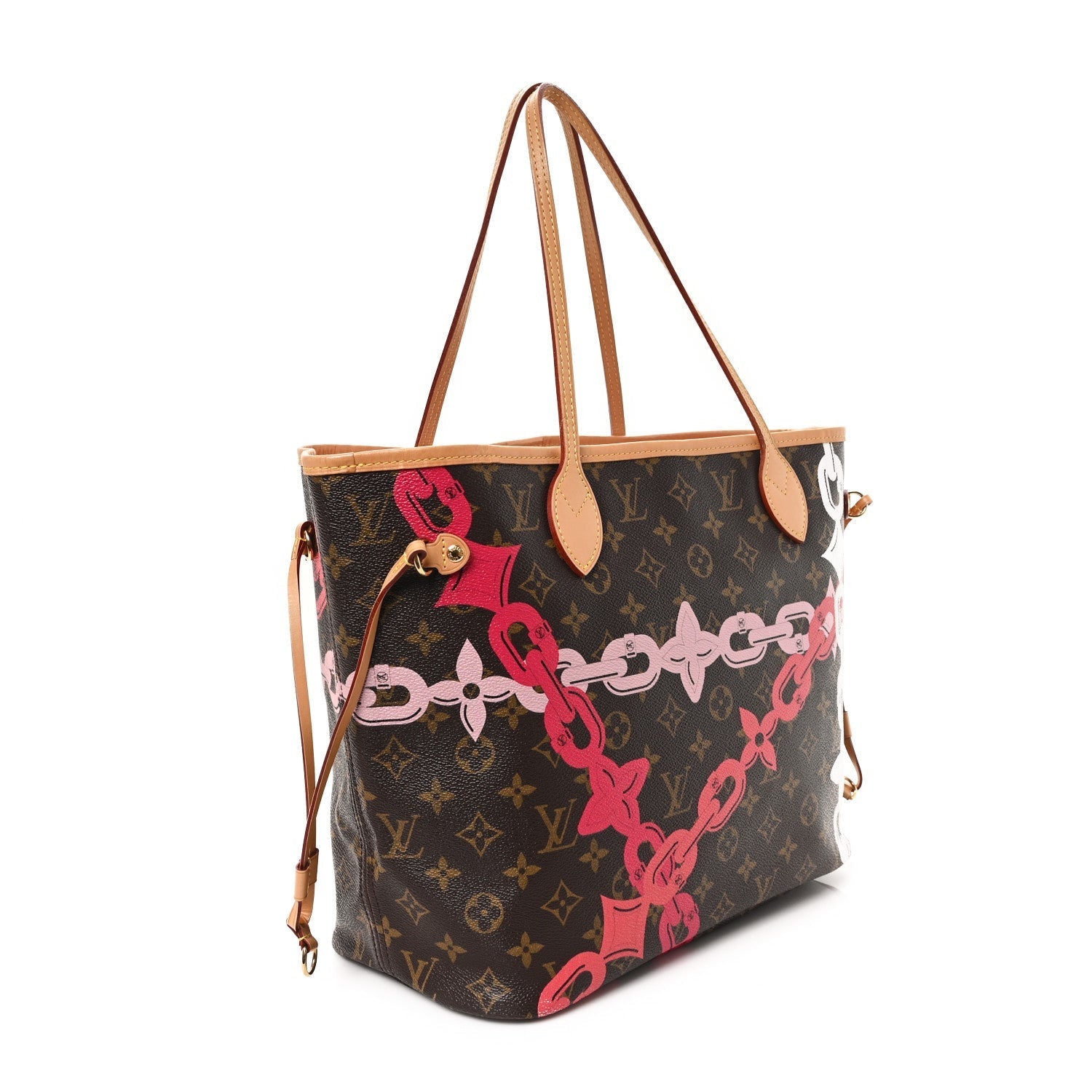 Louis Vuitton Monogram Bay Neverfull MM Rose Ballerine Poppy 4 of 7