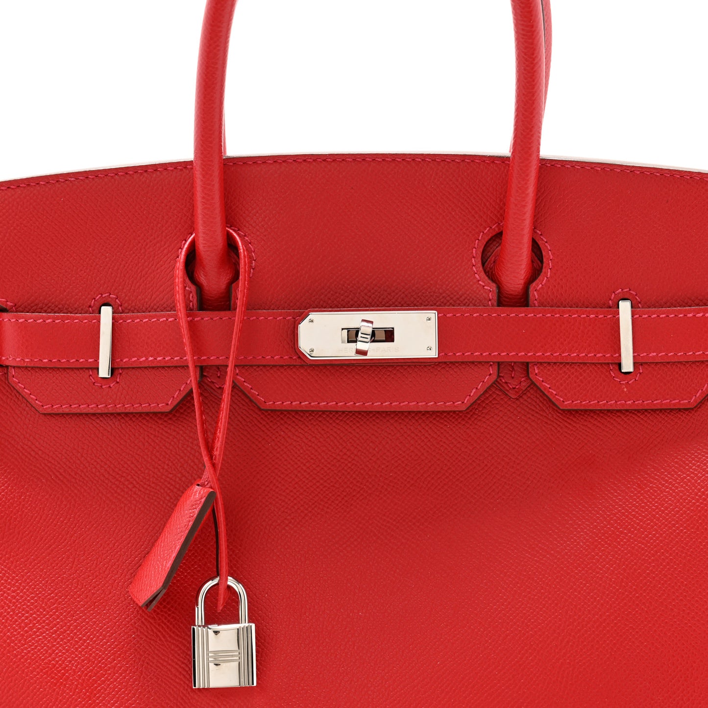Epsom Birkin 30 Rouge Casaque