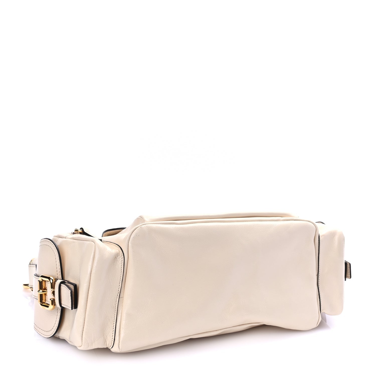 Chloe Shiny Calfskin Medium Double Carry Camera Bag Sweet Beige 3 of 8