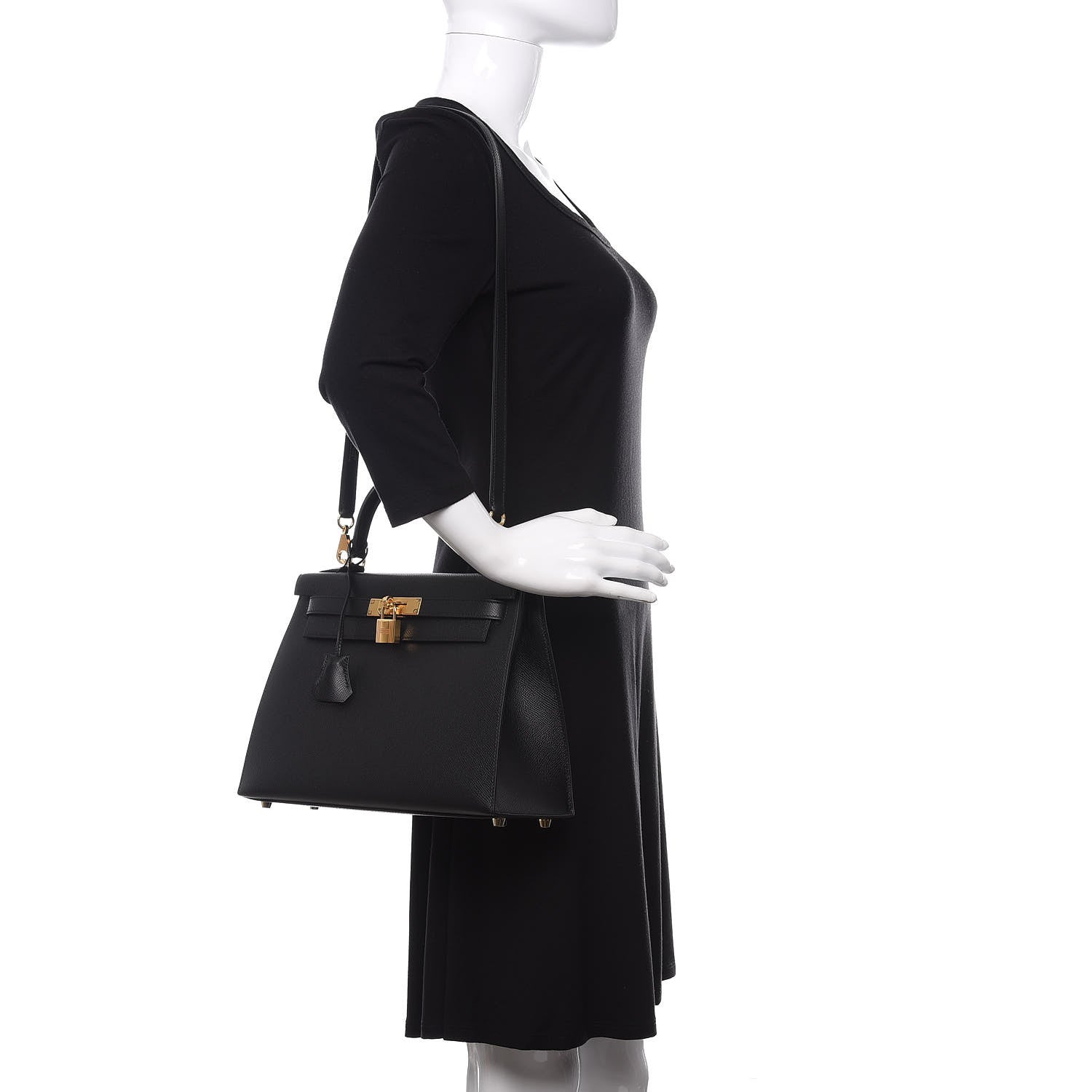 Hermes Epsom Kelly Sellier 28 Black 2 of 11