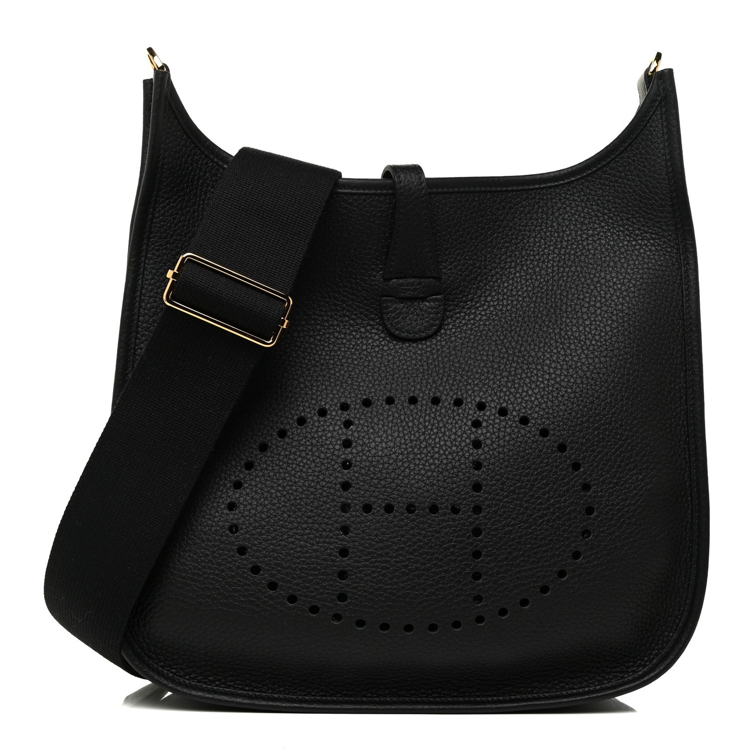 Hermes Taurillon Clemence Evelyne III PM Black 1 of 11