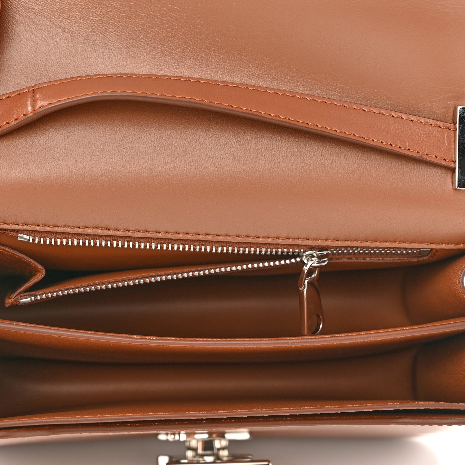 Burberry Calfskin Small TB Bag Malt Brown 5 of 9