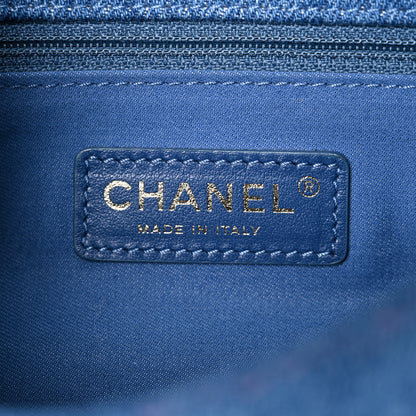 Chanel Denim Quilted Mini Denim Mood Rectangular Flap Blue Multicolor 6 of 10