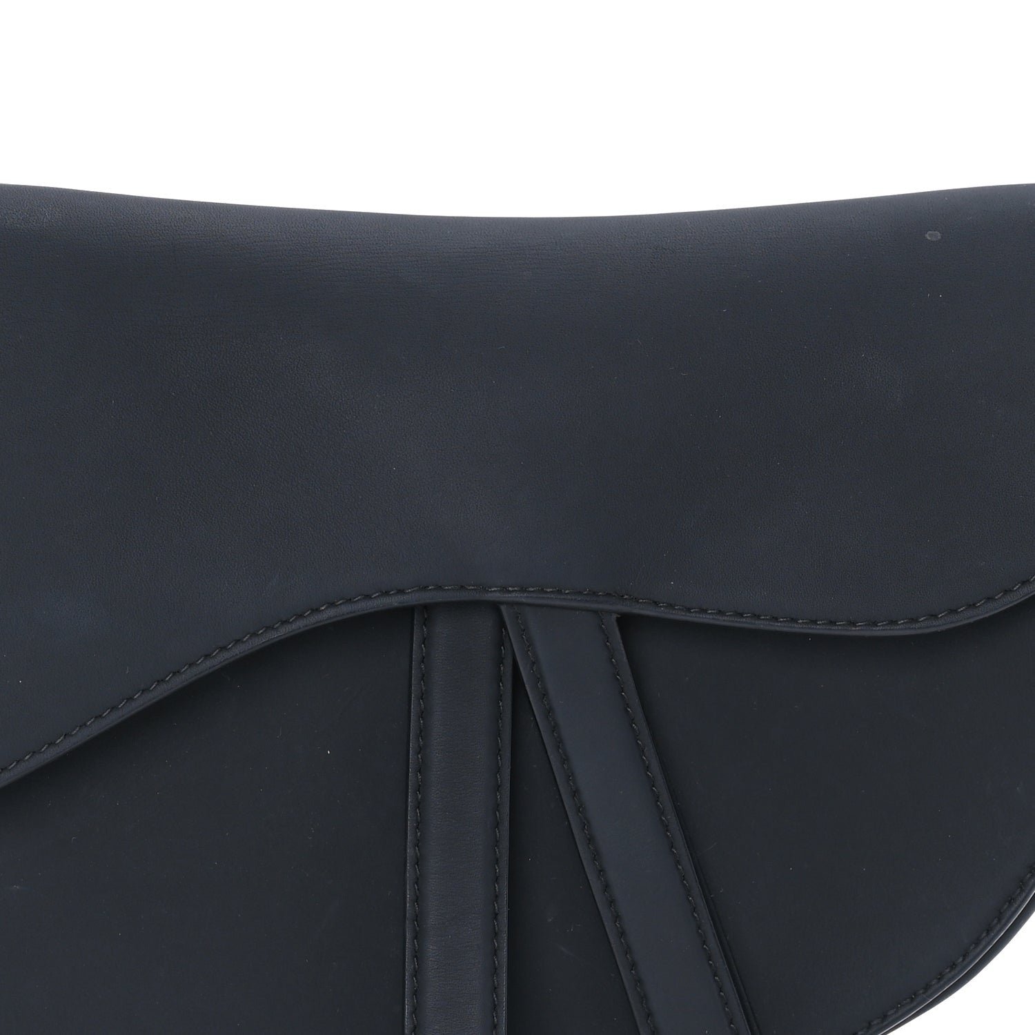 Christian Dior Ultra Matte Calfskin Saddle Bag Black 6 of 7