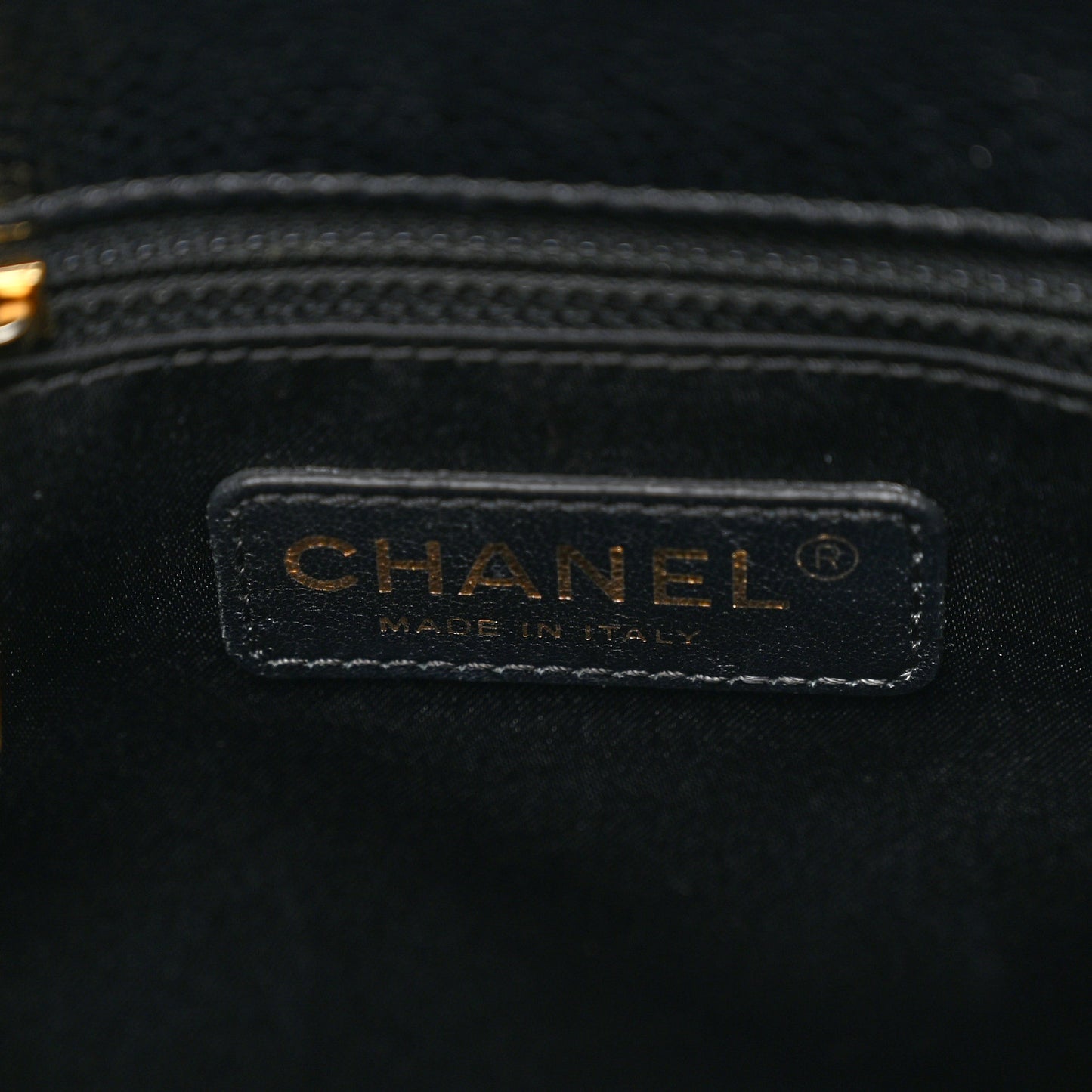 Caviar Quilted Grand Shopping Tote GST Black