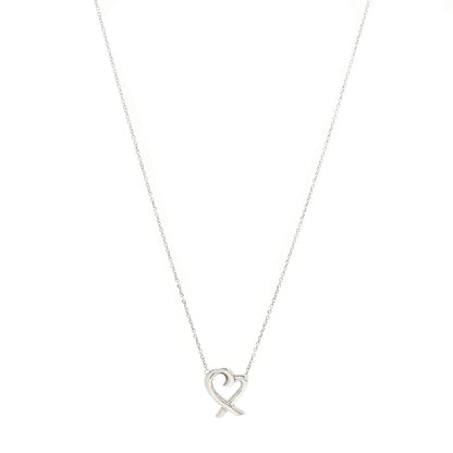 Tiffany Sterling Silver Mini Paloma Picasso Loving Heart Drop Pendant Necklace Bracelet Set 6 of 7