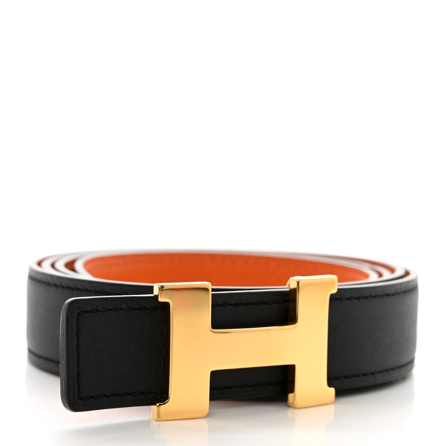 Epsom Swift 24mm Mini Constance H Belt 95 38 Orange Black