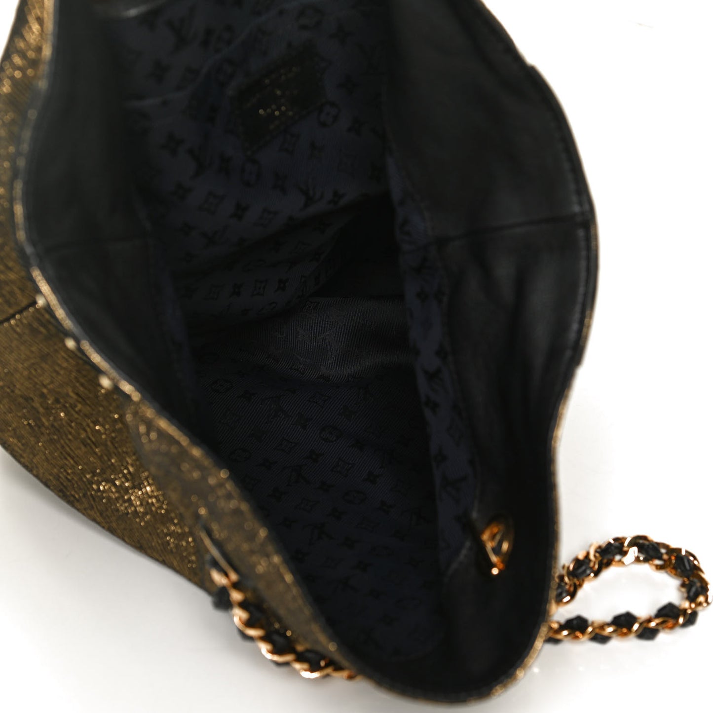 Metallic Jacquard Double Jeu Tote Gold