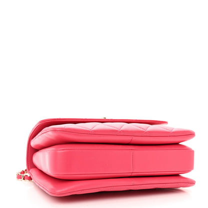 Chanel Lambskin Quilted Small Trendy CC Flap Dual Handle Bag Dark Pink 4 of 7