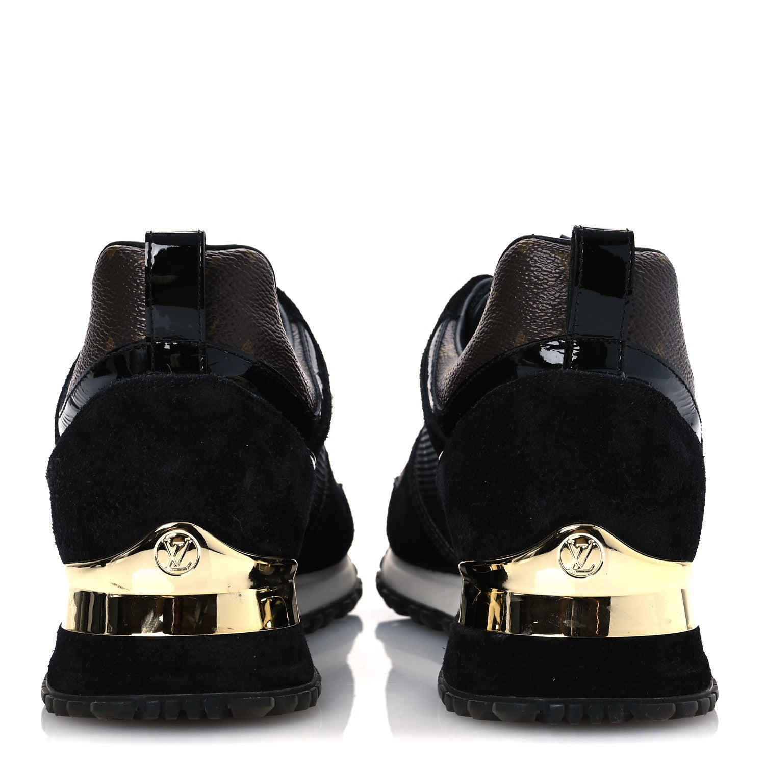 Louis Vuitton Suede Monogram Run Away Sneakers 36.5 Black 6 of 7