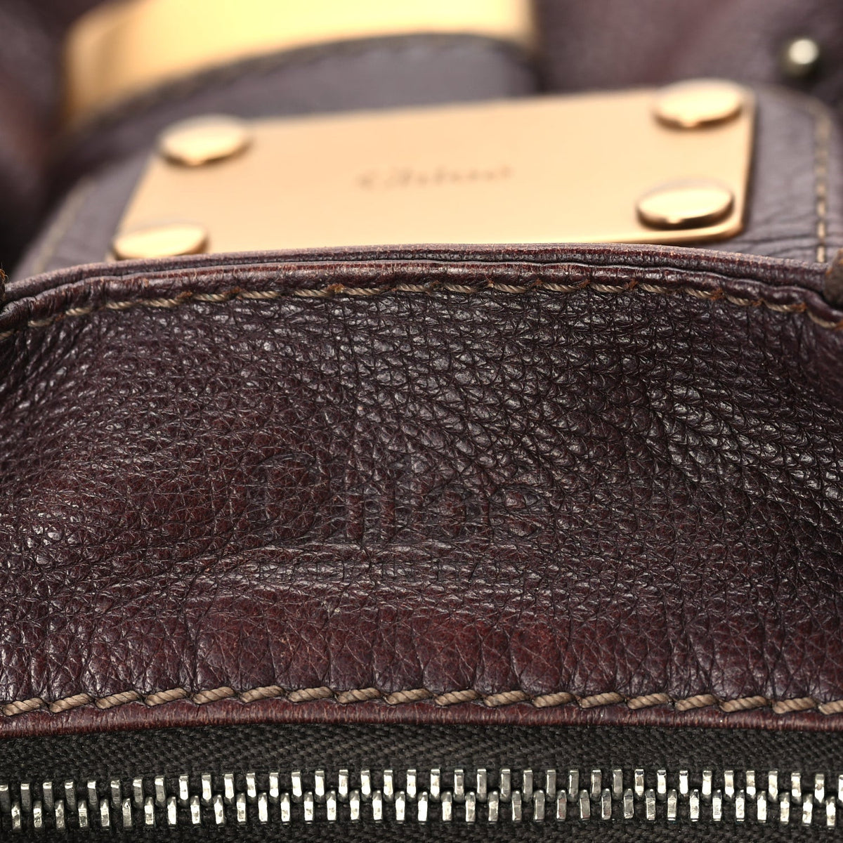 Chloe Calfskin Medium Paddington Satchel  Chocolate 5 of 8