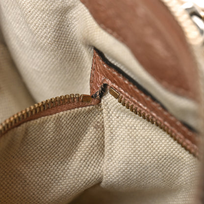 Gucci Monogram Cellarius Calfskin Large Bella Top Handle Bag Beige Rose Gold 15 of 16