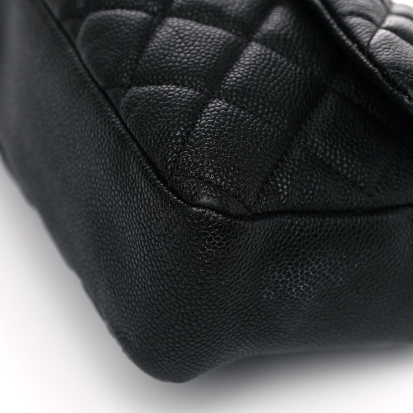 Caviar Quilted Jumbo Easy Flap Black