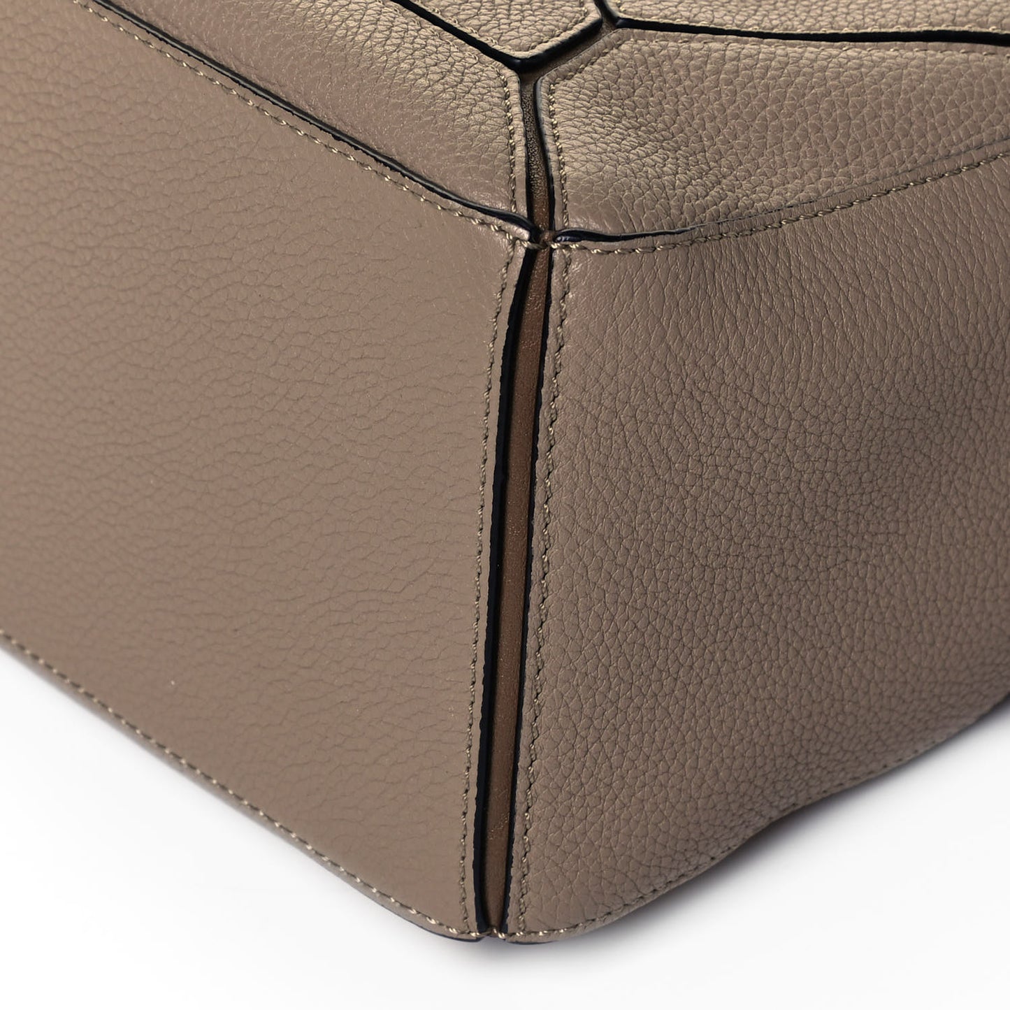 Grained Calfskin Small Puzzle Bag Sand Mink
