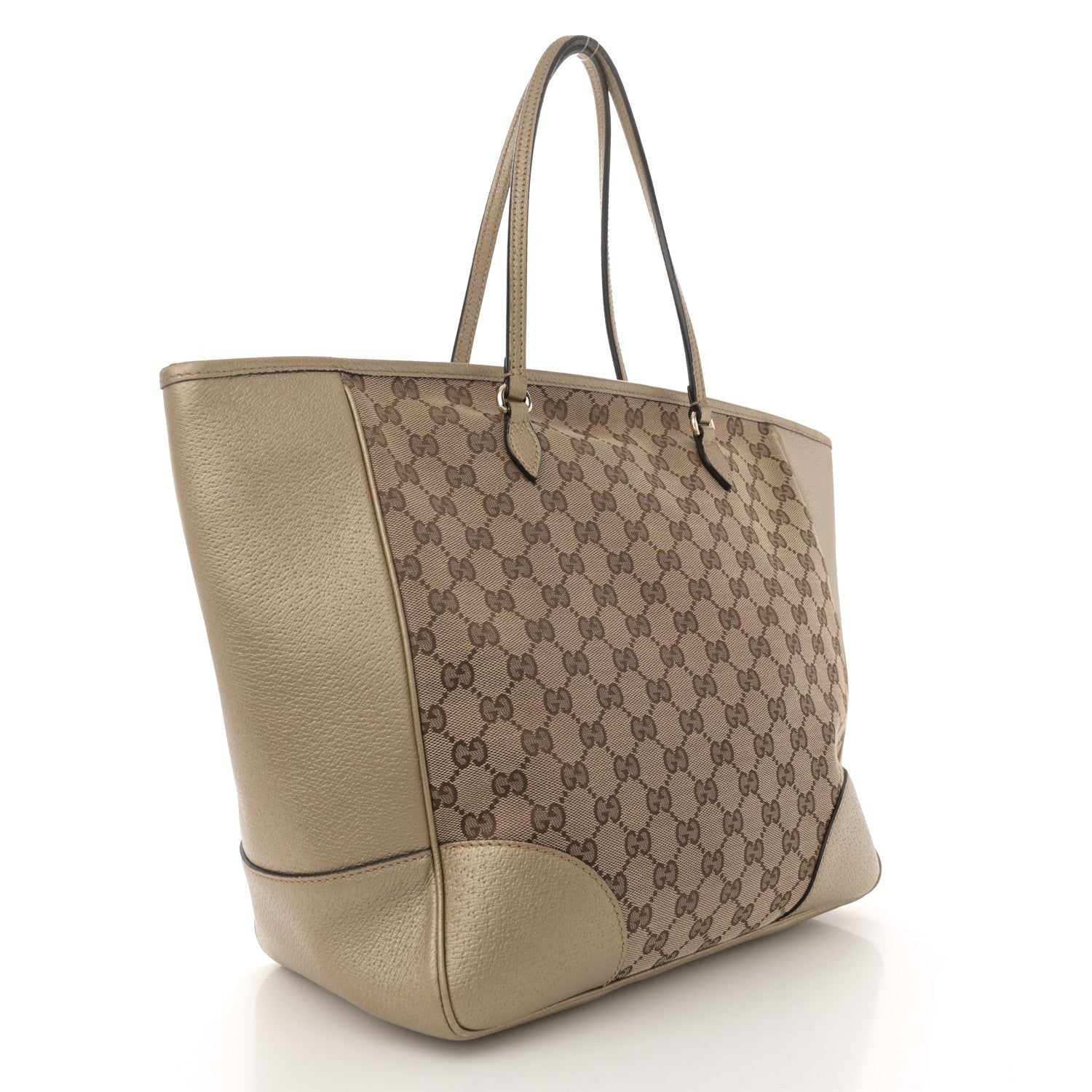 Gucci Monogram Medium Bree Zippered Tote Beige Golden Beige 3 of 7