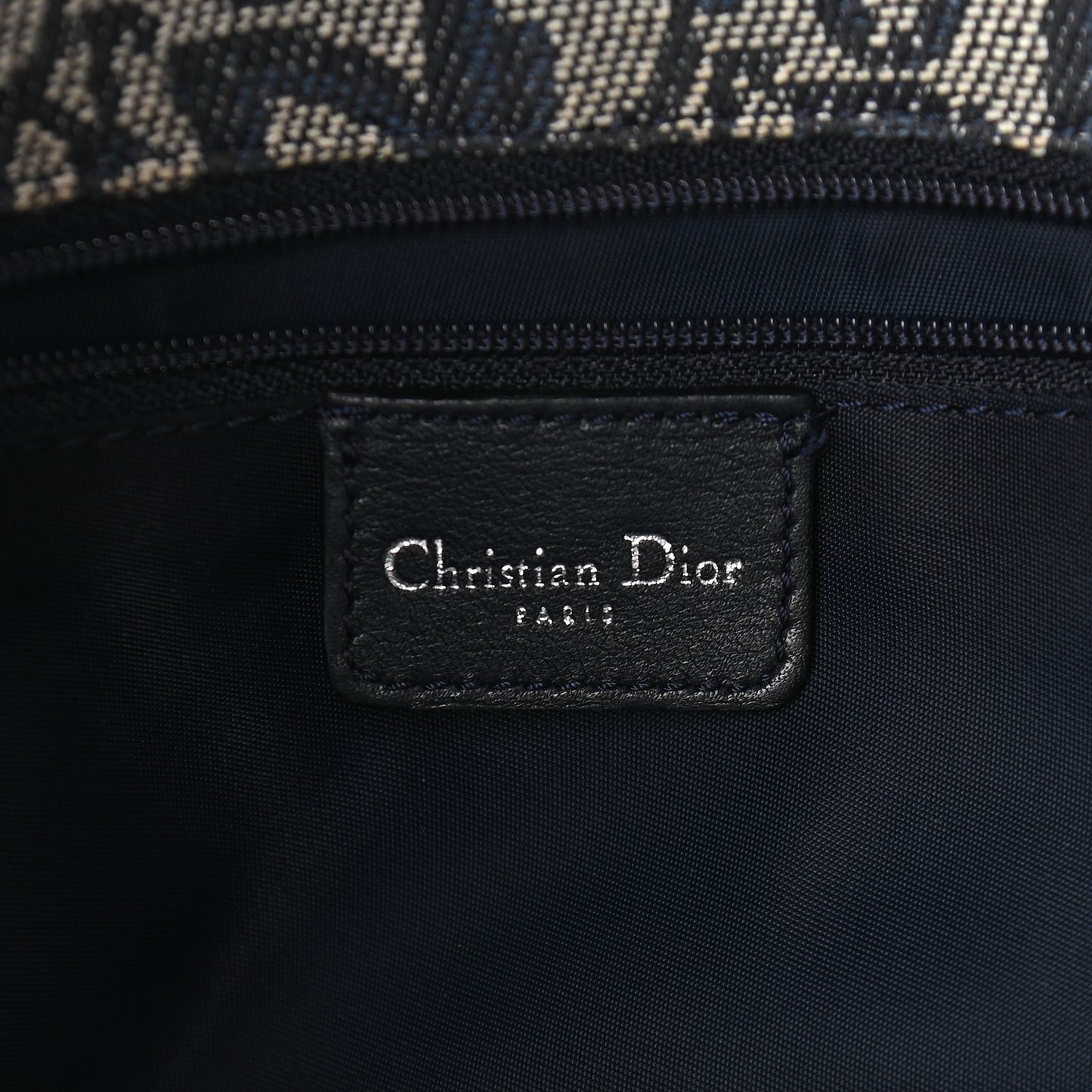Monogram Flap Messenger Navy Blue