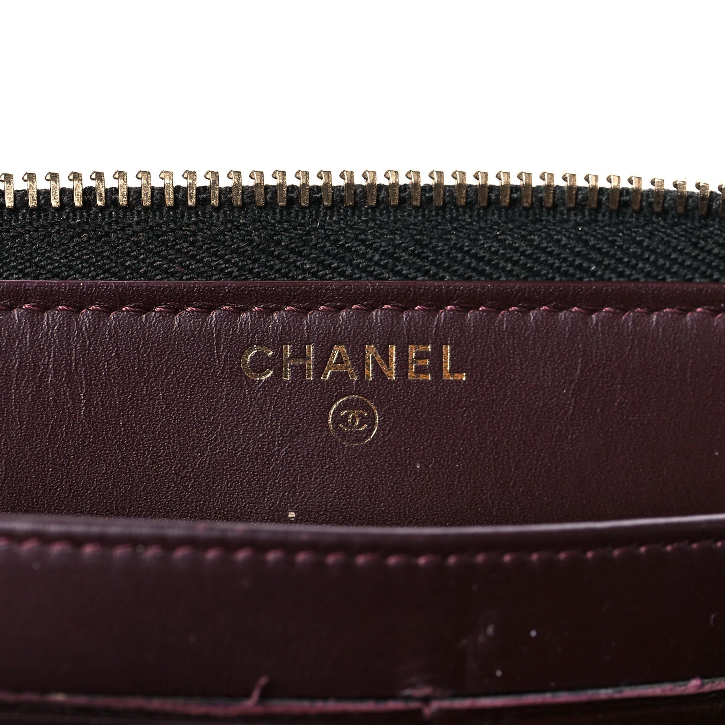 Caviar Quilted Large Gusset Zip Around Wallet Black