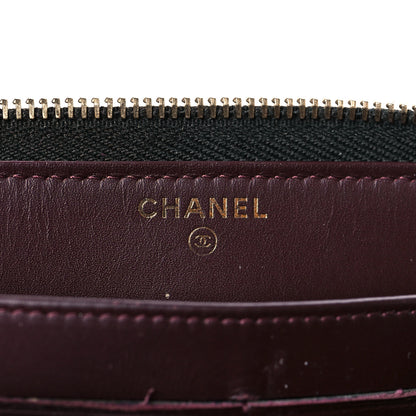 Chanel Caviar Quilted Large Gusset Zip Around Wallet Black 6 of 12