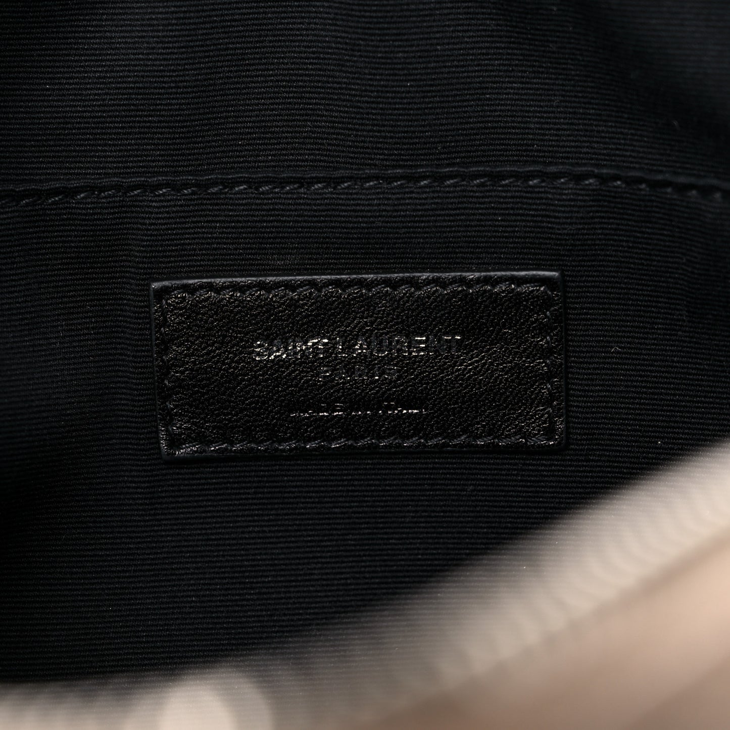 Lambskin Monogram Small Lou Camera Bag Dark Beige