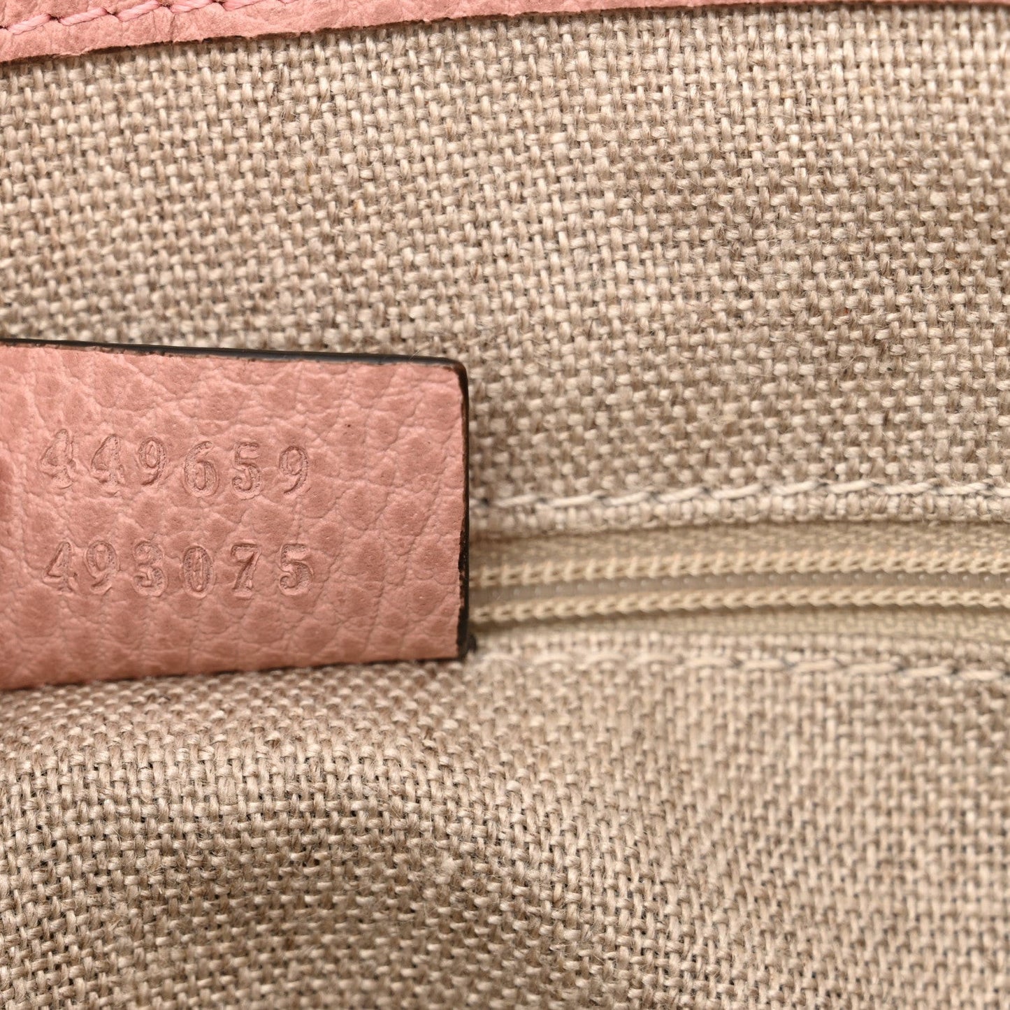 Dollar Calfskin GG Charm Satchel Soft Pink