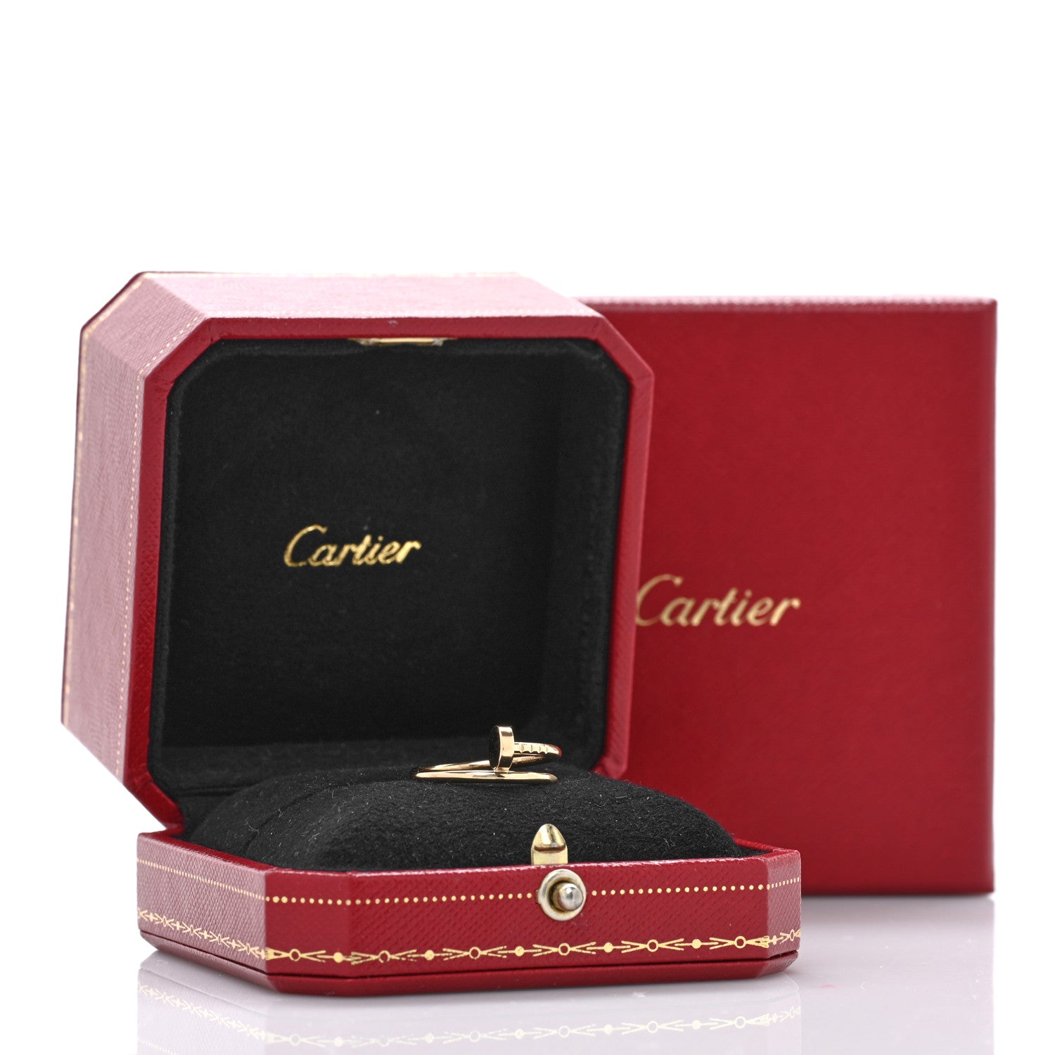Cartier 18K Yellow Gold Small Juste Un Clou Ring 51 5.75 6 of 6